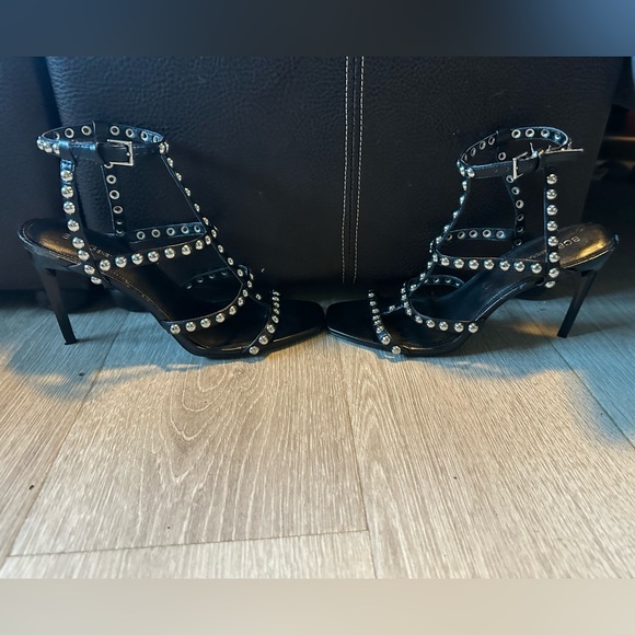 🔥 BCBGeneration Black Studded Heels *callout see description/pic   Sz 10 - Picture 2 of 5